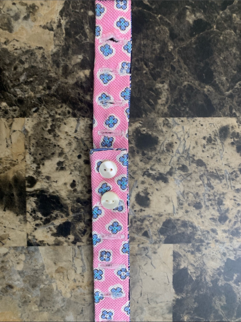 Brooks Brothers Pink and Blue Reversible Patterned Self-Tie Bow Tie - Picture 5 of 8